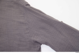 Turgen Clothes  317 casual grey linen hooded shirt 0004.jpg